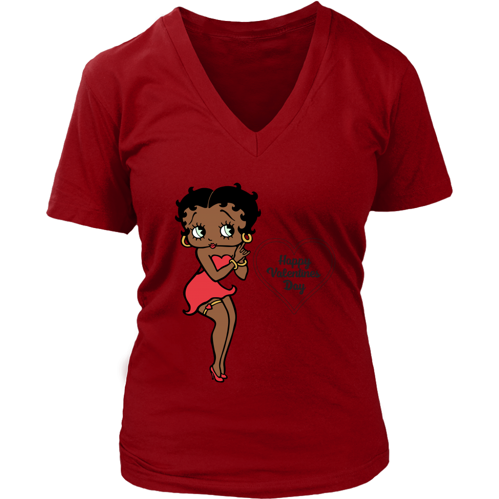 Happy Valentine's Day with Betty Short Sleeve T-Shirt