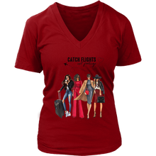 Load image into Gallery viewer, Catch Flights Not Feelings  No. 1| Travel T-Shirt | Travel the World | Gifts for Her
