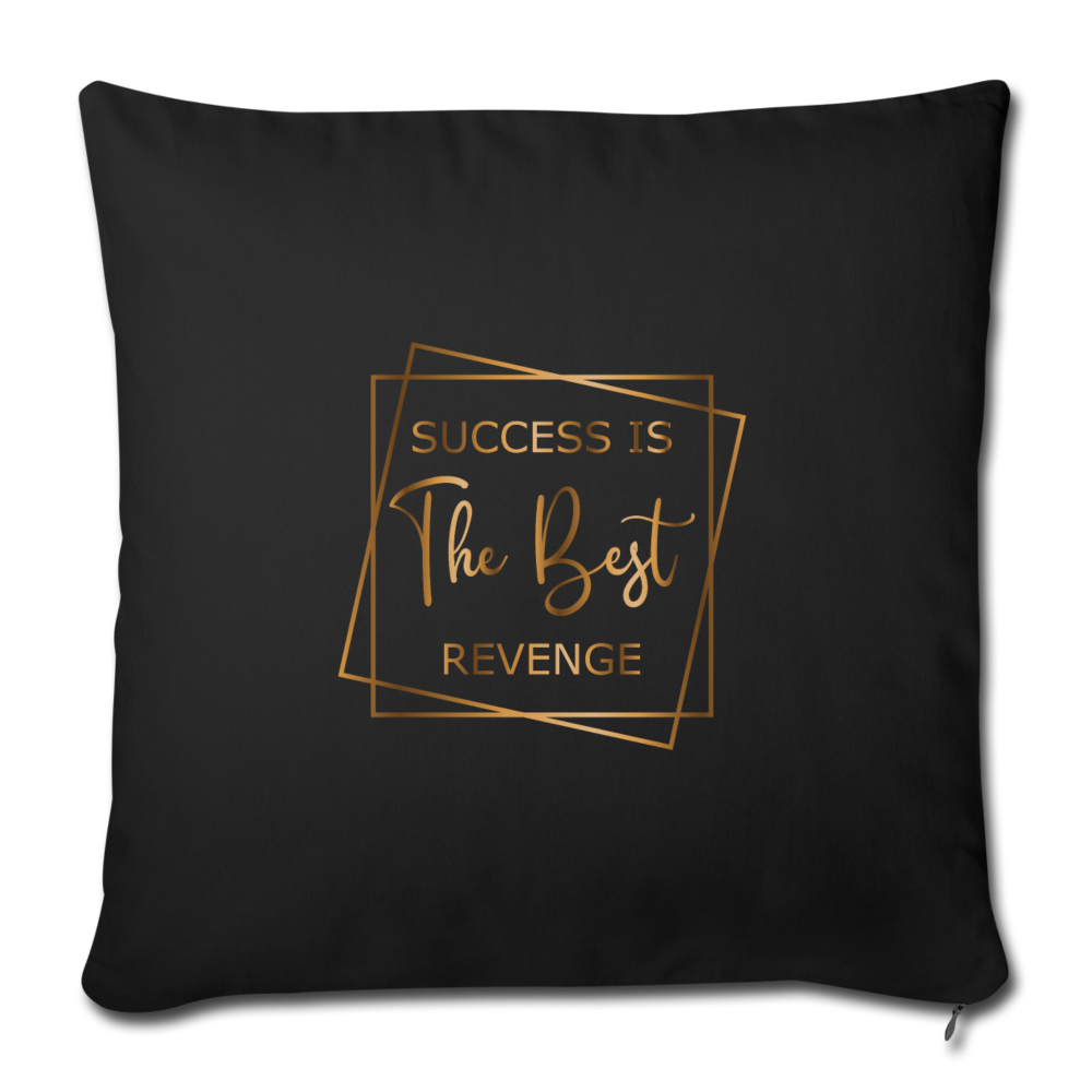 Throw Pillow Cover 18” x 18” - black