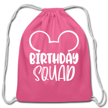 Load image into Gallery viewer, Disney&#39;s Birthday Squad Cotton Drawstring Bag - pink
