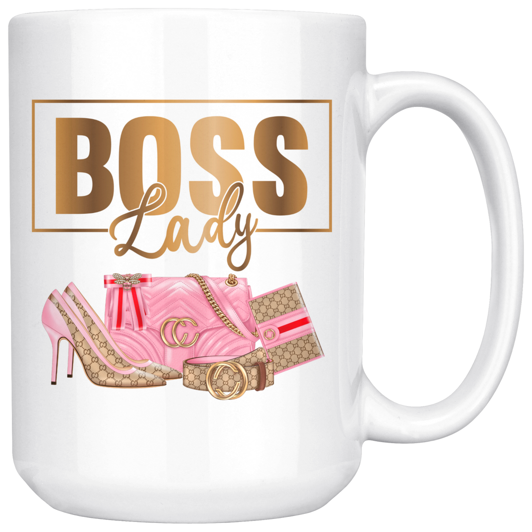 Boss Lady Luxury Mug | Gold Motivation | Beverages | Drinkware | Coffee Mug
