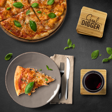 Load image into Gallery viewer, Goal Digger Bamboo Coasters
