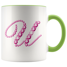 Load image into Gallery viewer, Initial U | Monogram Coffee Mug | Custom Letter Mug | Bling Style | Initial Letter Cup
