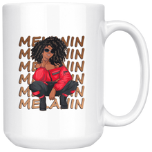 Load image into Gallery viewer, Melanin (red) Mug for Hot or Cold Beverages
