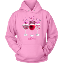 Load image into Gallery viewer, I&#39;m a Survivor | Cancer Awareness | Breast Cancer Month | Celebration | Hooded Sweatshirt
