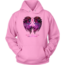 Load image into Gallery viewer, Breast Cancer Sweatshirt with Wings | October | Breast Cancer Month | Cancer Awareness | Pink Month
