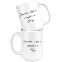 Load image into Gallery viewer, Grandma&#39;s Love Wrapped in a Hug Mug | Gifts for Grandmas | Coffee Mug
