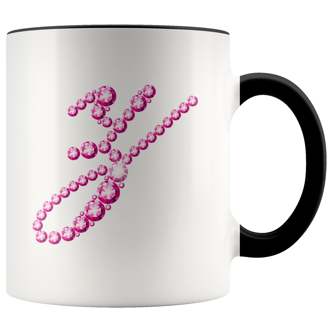 Initial Z | Monogram Coffee Mug | Custom Letter Mug | Bling Style | Initial Letter Cup