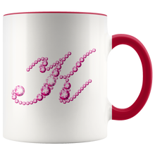 Load image into Gallery viewer, Initial K | Monogram Coffee Mug | Custom Letter Mug | Bling Style | Initial Letter Cup
